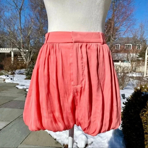 Free People Celia Set Long Sleeve Bubble Shorts in Coral Pink XS - Picture 9 of 11